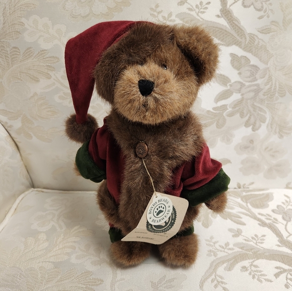 Boyd's Bears Mr Baybeary Plush Holiday Retired Teddy Bear with Tags & Stand - Picture 2 of 12